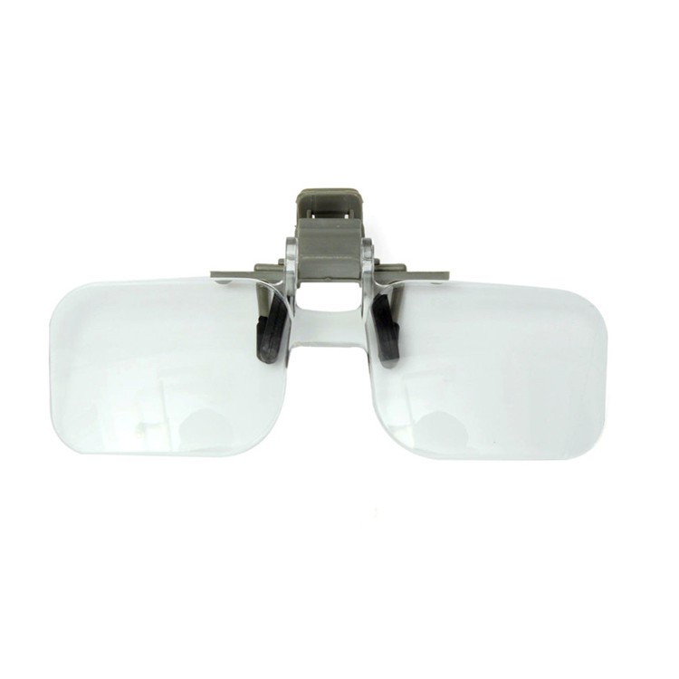 กรอบแว่นตา แว่นตากรองแสง Clip Lens ขยาย 2X2 หนีบแว่นตา แว่นตา แว่นขยาย ...