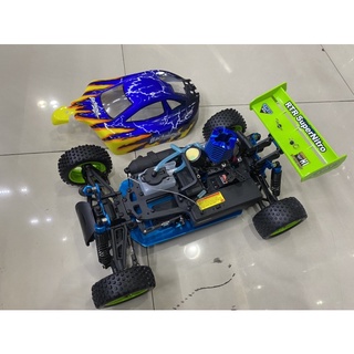 รถบังคับน้ำมันบักกี้HSP 1/10 4WD 2.4GH เครื่องยนต์VX-18 2.74CC ระบบไฟฟ้าในการเลี้ยวแล้วเร่งเครื่อง