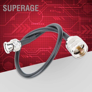 Superage 50-3 50 Ohm Coaxial สายเคเบิ้ล Bnc Male To Uhf Pl259 แปลงสายเคเบิ้ลสําหรับ Wide Applications