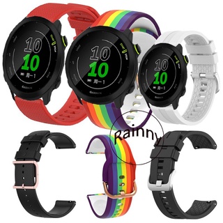 สายนาฬิกา Garmin Forerunner 55 สายซิลิโคนสายสำรอง Garmin Forerunner 245 645 Strap Garmin FR55 watch strap