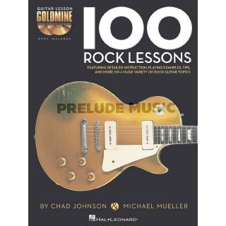 100 ROCK LESSONS Guitar Lesson Goldmine Series (HL00696453)