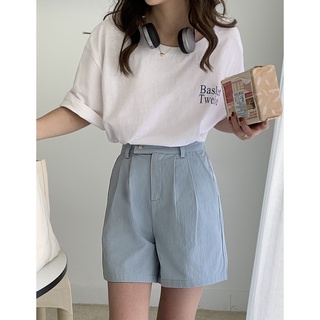 (พร้อมส่ง) Clothestoryy - Summer Shorts กางเกงขาสั้น สีฟ้า/สีเขียว/สีชมพู