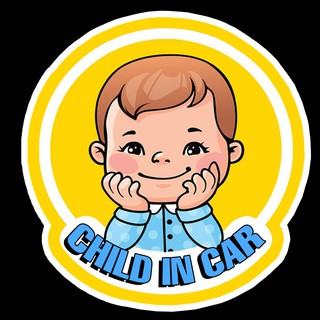 จุ๊บติดกระจก สติกเกอร์ Child in Car สติกเกอร์ในรถมีเด็ก BABY IN CAR AA38