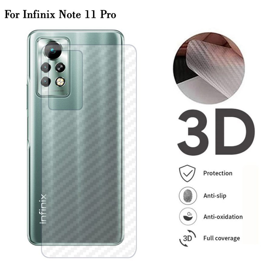 INFINIX NOTE 11 PRO Carbon Skin Anti-Scratch Back Skin Handphone