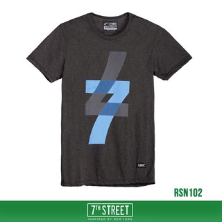 7th Street เสื้อยืด รุ่น RSN102 ทอปดำ ของแท้ 100%