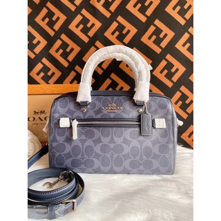 ROWAN SATCHEL IN SIGNATURE CANVAS (COACH 93987)