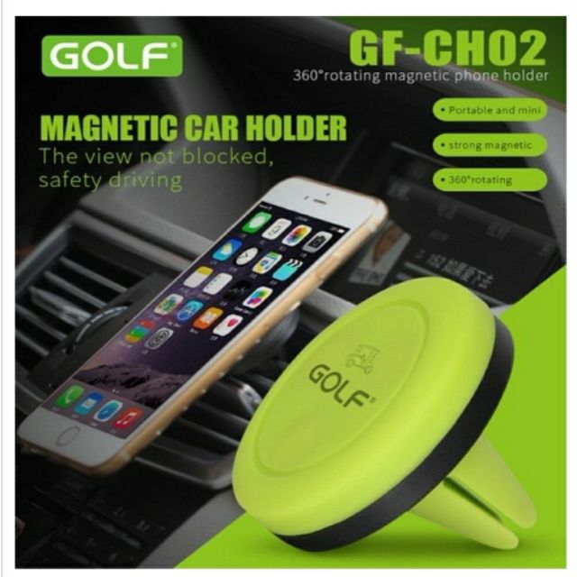 GOLF Air Vent Magnetic Car Mount Holder GF-CH02 สําหรับสมาร์ทโฟนใดๆ