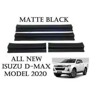 (4ชิ้น) ชายบันได อีซูซุ ดีแม็กซ์ 1.9 รุ่น 4 ประตู ดำด้าน 2020 2021 2022 23 ISUZU D-MAX DMAX กันรอยประตู ชายบันไดประตูรถ