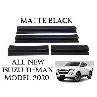 (4ชิ้น) ชายบันได อีซูซุ ดีแม็กซ์ 1.9 รุ่น 4 ประตู ดำด้าน 2020 2021 2022 23 ISUZU D-MAX DMAX กันรอยประตู ชายบันไดประตูรถ