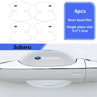 สติกเกอร์ฟิล์มใส ป้องกันรอยขีดข่วน ป้องกันฝุ่น สําหรับติดมือจับประตูรถยนต์ Subaru