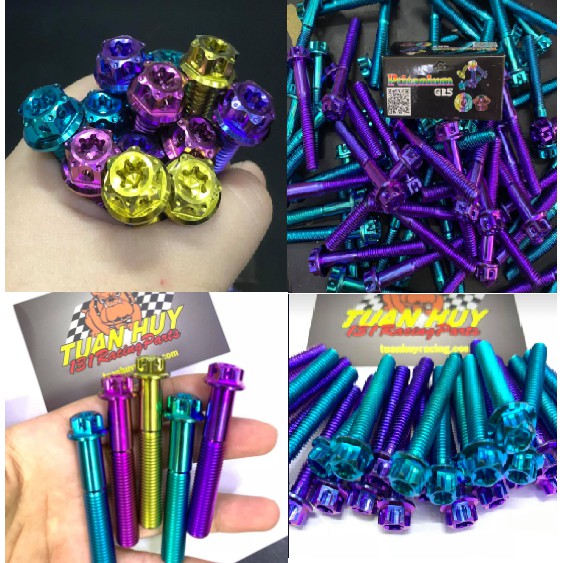 สกรูไทเทเนียม 8li25 8i30 8li40 8li60 หัวศาลา รุ่น (M8*25 M8*30 M8*40 M8*60 หัวศาลา)