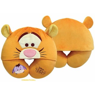 [ลิขสิทธิ์แท้] หมอนรองคอ ทิกเกอร์ Tigger วินนี่ เดอะ พูห์ Winnie The Pooh ซูมซูม Tsum Tsum