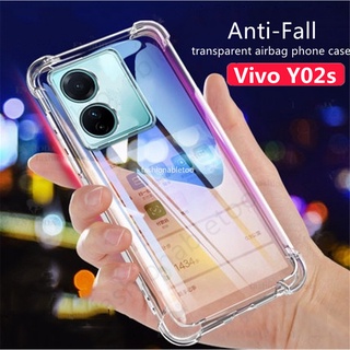 เคสโทรศัพท์มือถือ ซิลิโคนนิ่ม ใส ป้องกันเลนส์กล้อง กันกระแทก สําหรับ Vivo Y02s Y02 s Y16 Y77 Y75 Y55 Y 02s Y 77 Y 16 Y 75 Y 55 4G 5G