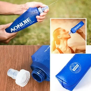 AONIJIE ขวดน้ำแบบนิ่ม TPU พับเก็บได้ ขนาด 250ml, 500ml สำหรับวิ่ง Half, Full Marathon ของแท้ 100%