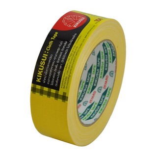 เทปผ้า 1.5นิ้วx25หลา สีเหลือง คิคุซุย Cloth tape 1.5 inch x25 yards yellow kikusui