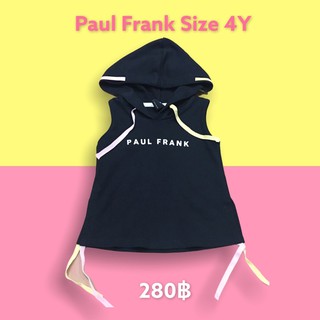 PAUL FRANK เสื้อแขนกุดสีดำ Size 4Y