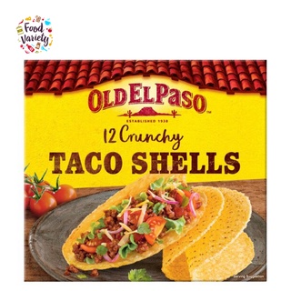 Old El Paso 12 Crunchy Taco Shells 156g โอลดเอลปาโซ 12 กรุบกรอบทาโก้ 156g