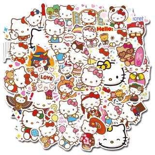 สติกเกอร์ hello kitty กันน้ำได้ 40 ชิ้น