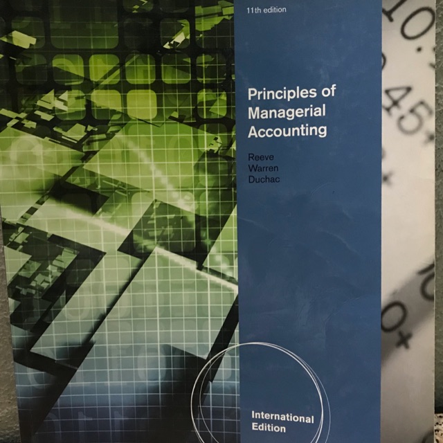 Principles of Managerial Accounting 11th edition / Textbook / หนังสือมือสอง
