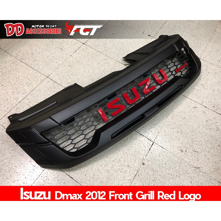 กระจังหน้า Dmax 2012 2014 2015  logo สีแดง ไฟ 4 เม็ด