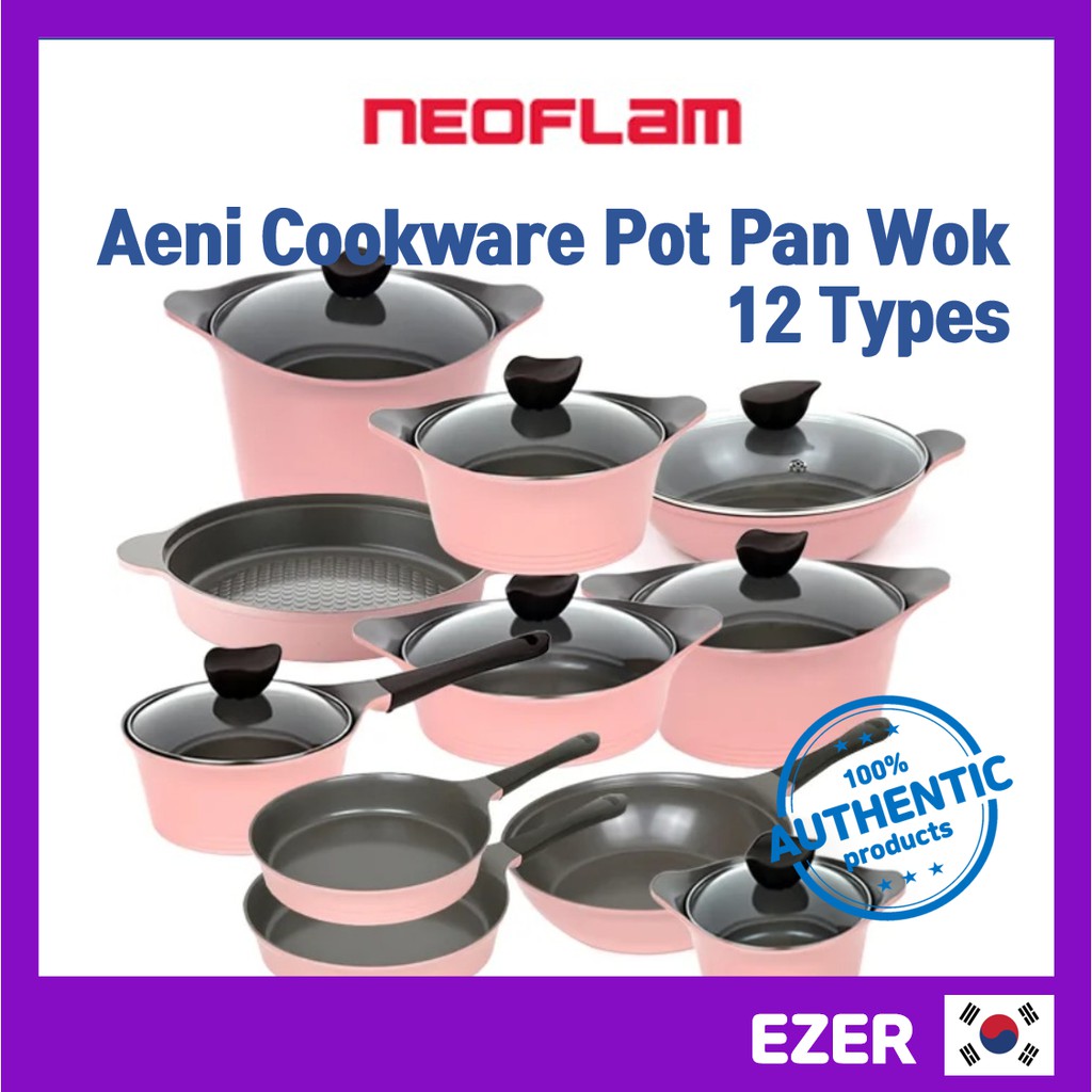 [Neoflam] Aeni Pot Pan Wok collection 12 Types Non Stick Ecolon coating