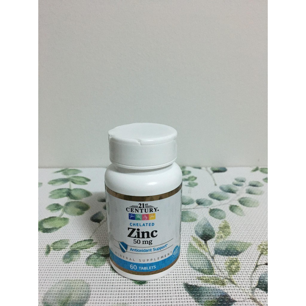 พร้อมส่ง 21st Century Zinc Chelated 50 Mg 60 Tablets Shopee Thailand 3444