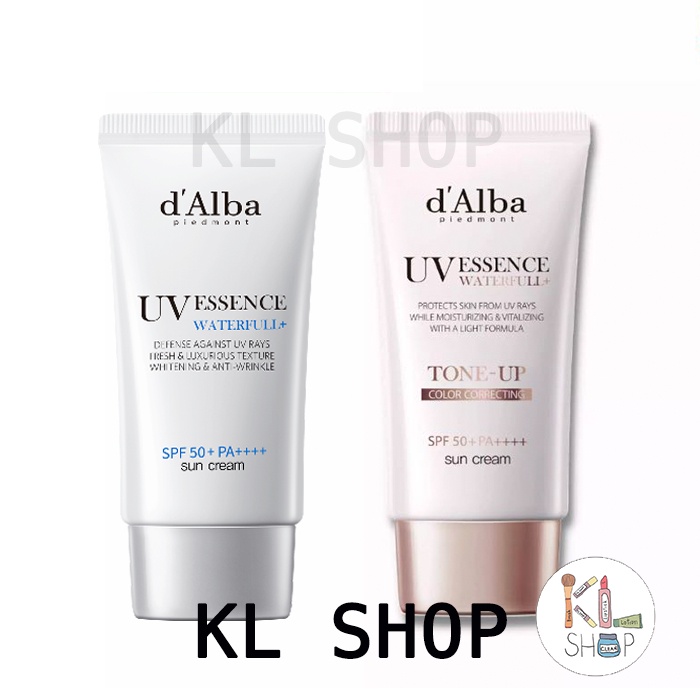 ล้างสต็อก🔥 d'Alba Waterfull Essence Sun Cream SPF50+ PA++++ / Tone-up Sunscreen / Mild