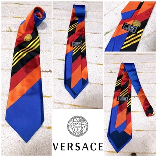 🧣: VERSACE ties silk แท้💯%