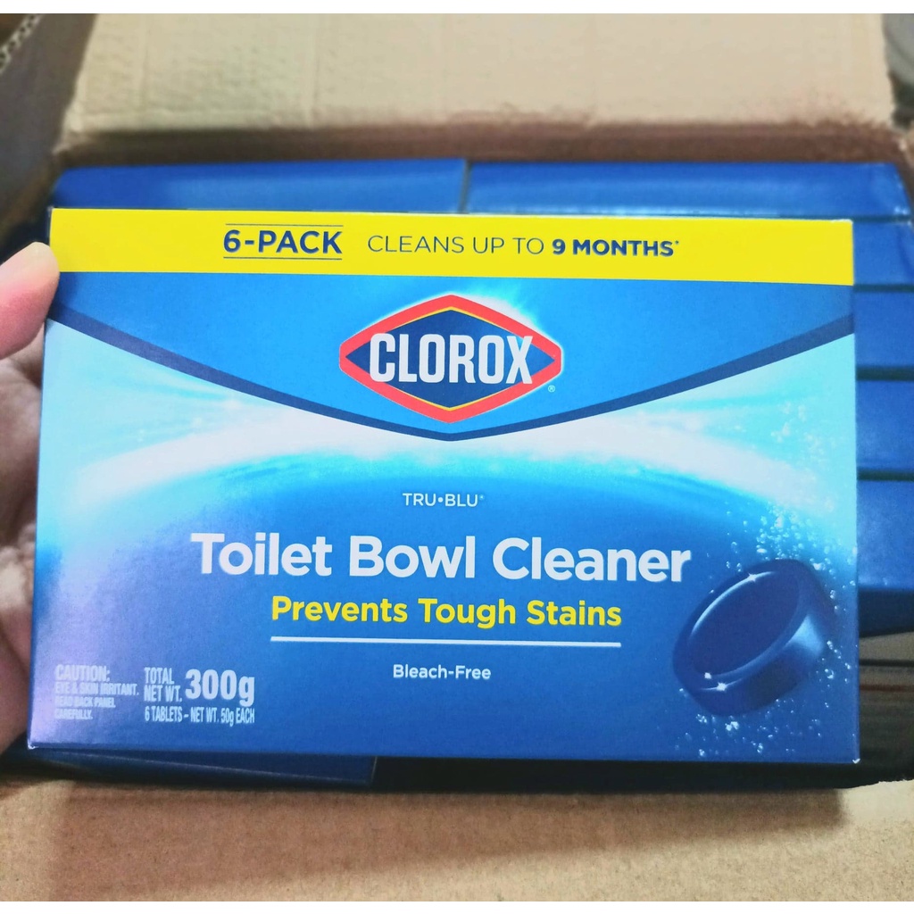 ก้อนทำความสะอาดชักโครก CLOROX ก้อนฟ้าแถบเหลือง