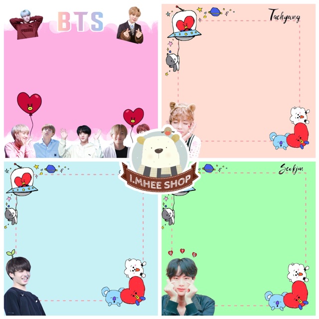 กระดาษโน๊ต Bts ไม่มีแถบกาว