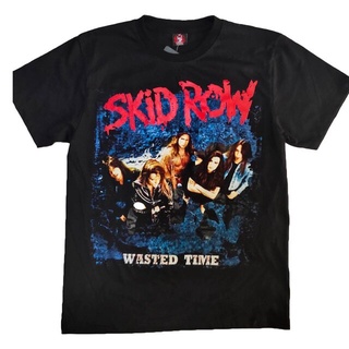 Tee ▦เสื้อวงร็อค Skid Row Tshirt Rock เสื้อยืดวงร็อค Skid Row