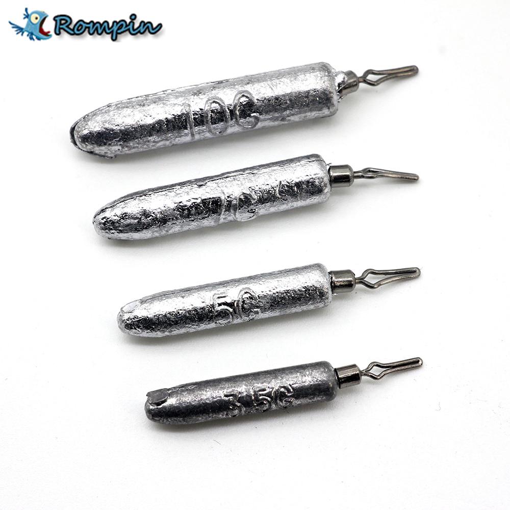 5pcs Fishing Accessories For Fall Fishing Lead Sinker Soft Fishing Tackles Weight 3.5g 5g 7g 10g 360 Degree Rotatable