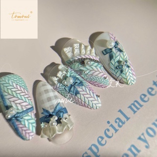 [CORAL Sea] สติกเกอร์ ลายนูน สําหรับตกแต่งเล็บ