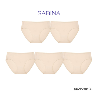 Sabina กางเกงชั้นใน (Set 5 ชิ้น) (ทรง Bikini) รุ่น Panty Zone รหัส SUZP2101CL สีเนื้ออ่อน