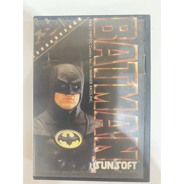 Batman ค่าย sunsoft เครื่อง famicom งานเก่าเก็บยังไม่ได้ลอง ของแท้ 100 ปกภาษาญี่ปุ่นมีใบปิด ปี 1989