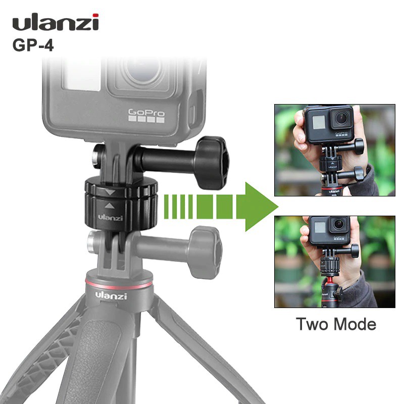Ulanzi GP-4 อะแดปเตอร์ขาตั้งกล้องแม่เหล็ก GoPro HERO 11 10 9 8 7 6 5 Insta360 ONE R DJI OSMO ACTION