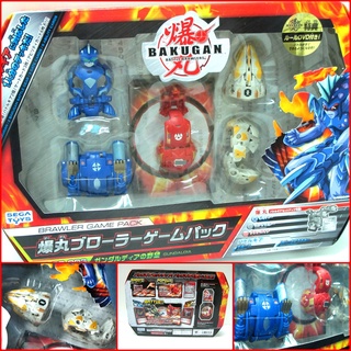 RARE แท้ 100% AUTH Bakugan Set 5 pcs ฟิกเกอร์ หุ่นยนตแปลงร่าง บาคุกัน ชุด 5 ชิ้น Japan Imported GP-003 Brawler Game Pack