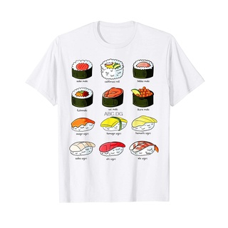 ชุดเสื้อยืดซูชิ แฟชั่นฤดูร้อน สไตล์ตลกสามารถปรับแต่งได้