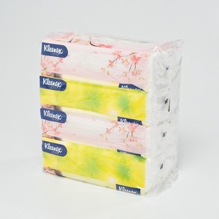 ราคาพิเศษ!! คลีเน็กซ์ เนเชอรัล ซอฟท์ กระดาษเช็ดหน้า 120 แผ่น แพ็ค 4 ห่อ Kleenex Floral Soft Box 120 Sheets x 4 Packs