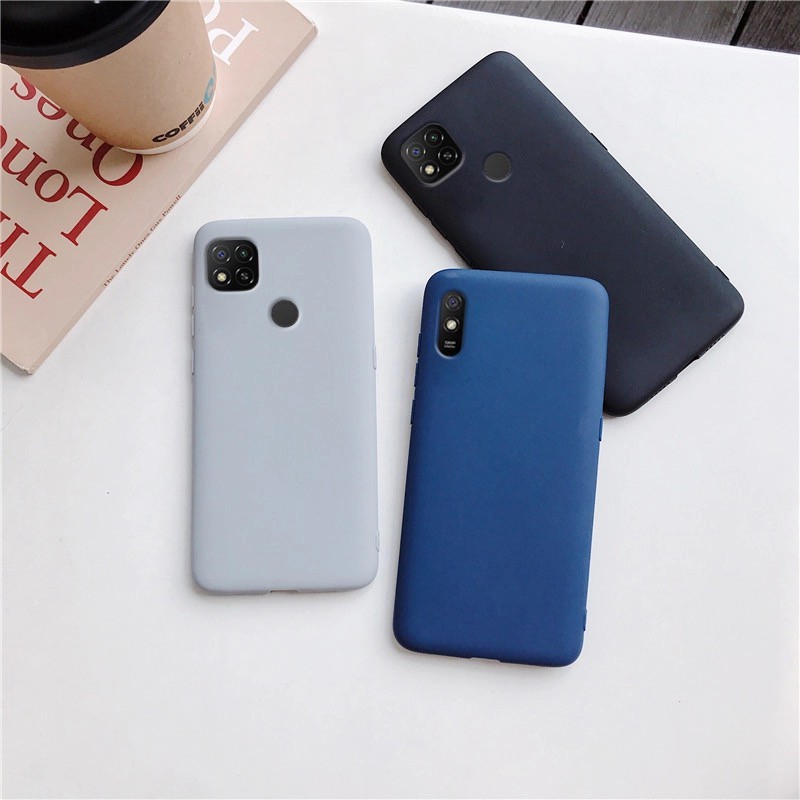 Redmi 9C 9A 9 Candy Color Slim Thin Soft TPU Matte Skin Silicon Android เคสโทรศัพท์ - รูปที่ 3
