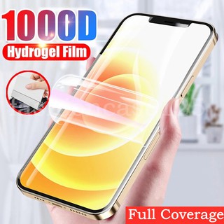 ป้องกันหน้าจอ1000D Screen Protector For iPhone 12 Pro Max Soft Protective Film On iPhone12 12Pro 12mini Full Cover Clear Transparent Hydrogel Film Not Glass