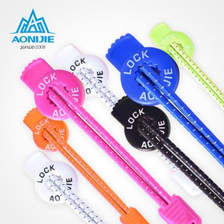 เชือกรองเท้า AONIJIE Lock Laces ที่มีระะบบการผูกเชือกรองเท้าที่ง่ายดาย