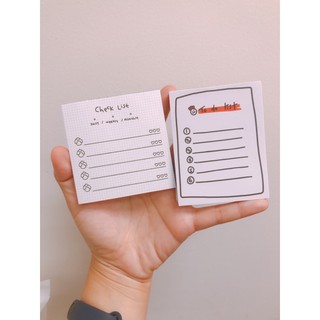กระดาษโน้ต check list เกาหลีพร้อมส่งค่า