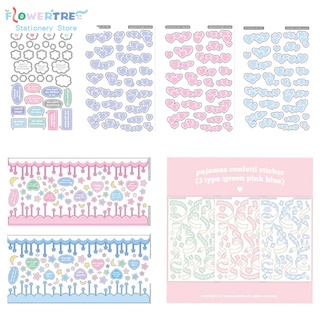 Flowertree สติกเกอร์ริบบิ้น Dreamland สําหรับตกแต่งสมุดภาพ 1 ชิ้น