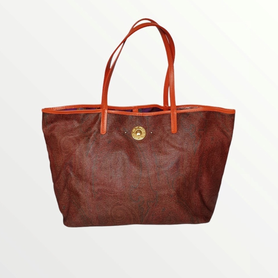 👜 กระเป๋า ETRO PAISLEY SHOPPER BAG WITH MULTICOLOUR DETAILS, ETRO WOMAN สินค้ามือสองแท้