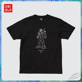 สินค้าขายดีเทรนด์ใหม่ Uniqlo UT เสื้อยืดแขนสั้น พิมพ์ลายกันดั้ม สําหรับผู้ชาย และผู้หญิง 447507