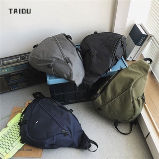 TAIDU ใหม่ผู้ชายกระเป๋าสะพายข้างแนวทแยงกระเป๋าสะพายข้างเดียวความจุขนาดใหญ่กระเป๋าสันทนาการกระเป๋ากีฬากระเป๋าน้ำหยดผู้ชายกลางแจ