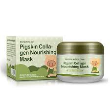 Pigskin collagen nourishing mask young and energetic again как пользоваться