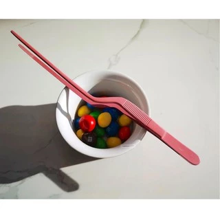 สลักชื่อฟรี❤️💙💛💚 Tweezer 20 cm. แบบงอ (ที่คีบตกแต่งจาน) 🍱🥗