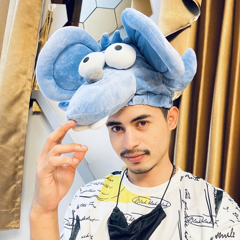 หมวกแฟชั่น หมวกหนู The Simpsons The Itchy And Scratchy Show Itchy Plush Hat Universal studios 2019 เ